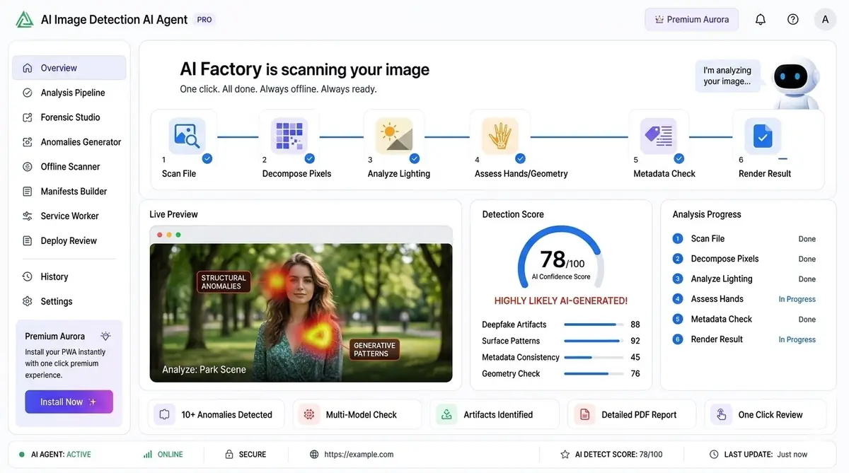 AI GDPR compliance — example of the AI tool dashboard software